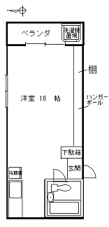 306号室間取り図