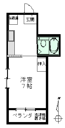 401号室間取り図